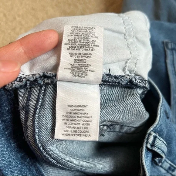 2/$15 Free People Womens Skinny Jeans Pants size W30S CutOut Distressed Denim - Picture 7 of 16